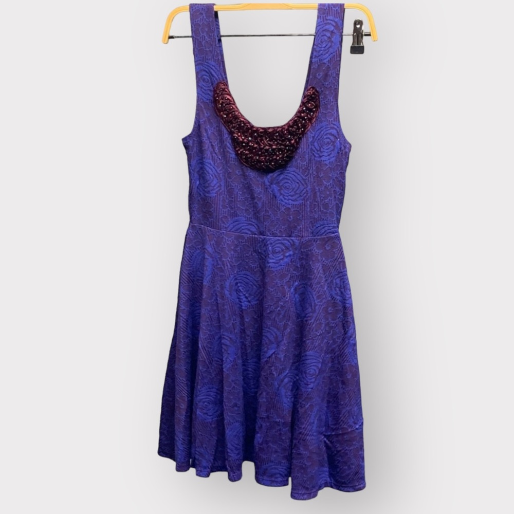 Vintage Y2K Free People XS Sleeveless Purple blue Dress fall dress